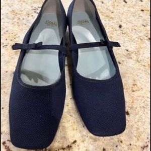 Frances Valentine navy cloth flats size 9